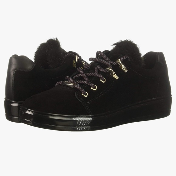Taryn Rose Georgy Suede and Fur Sneakers - Picture 9 of 12